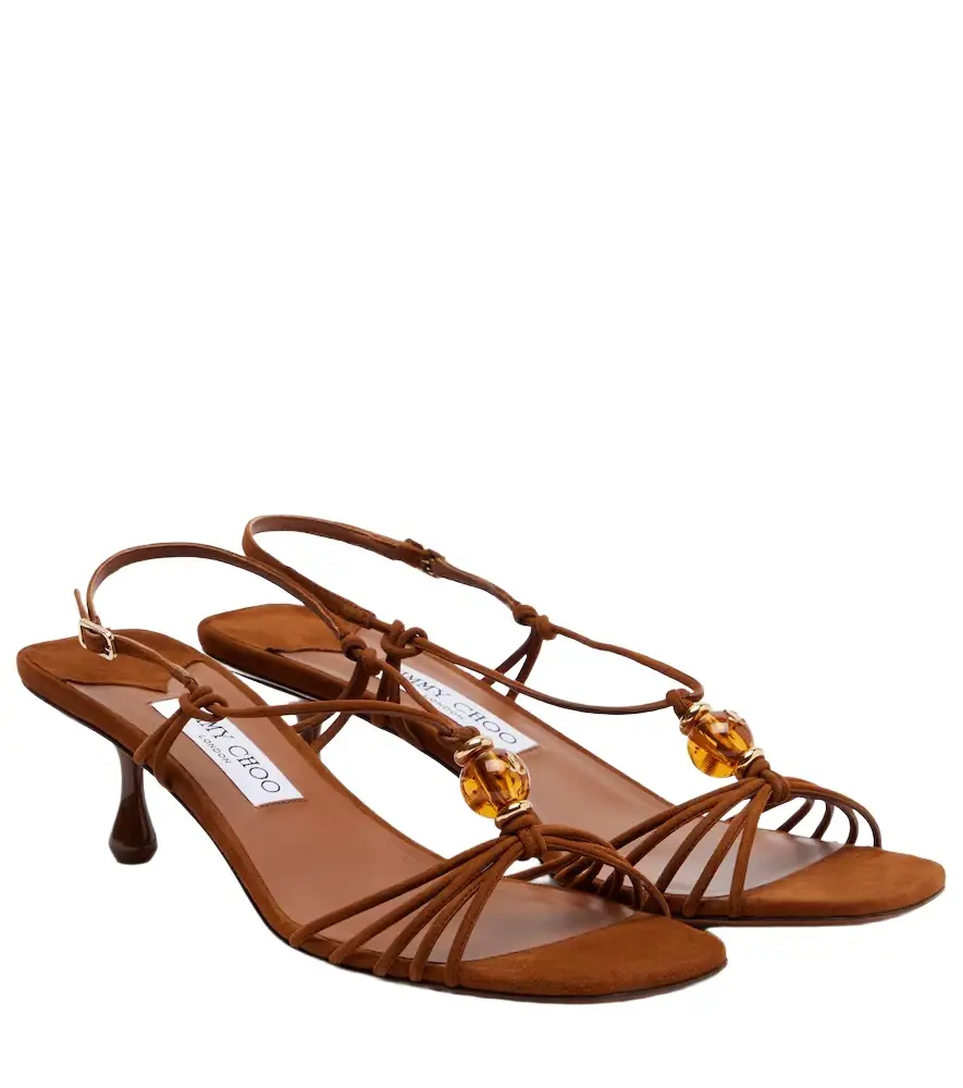 Jimmy Choo Lova embellished suede sandals