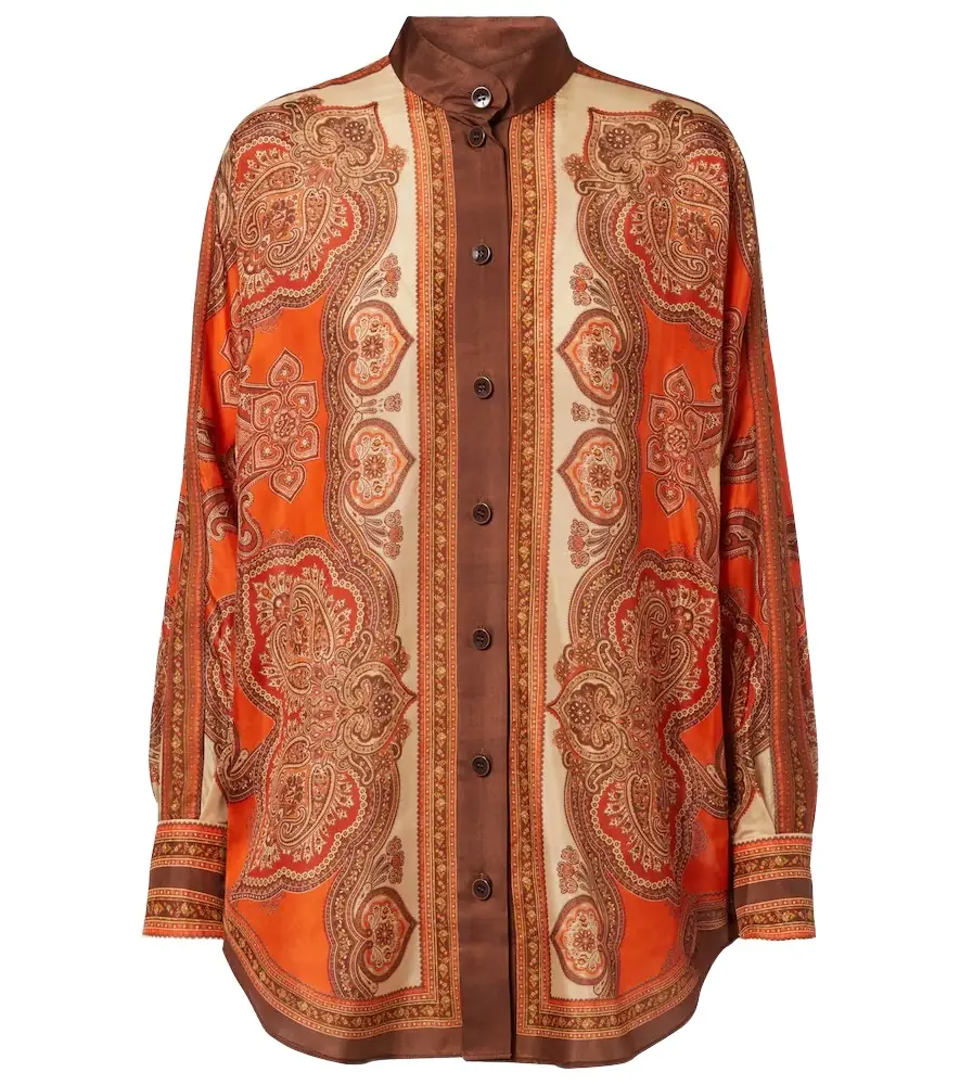 Zimmermann Mahon paisley silk shirt