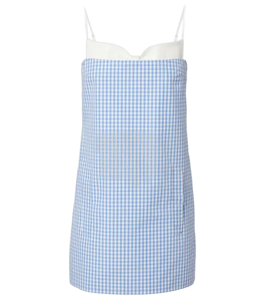 Shushu/Tong Gingham cotton minidress