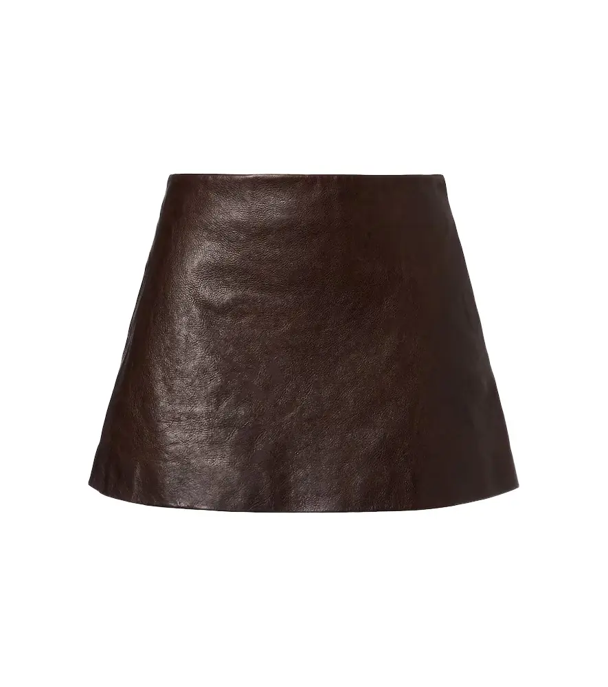 Balenciaga Leather miniskirt
