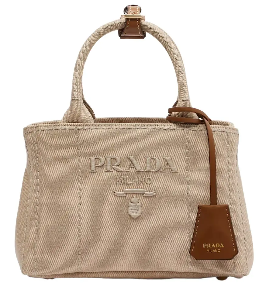 Prada Jardinière Mini canvas top-handle bag