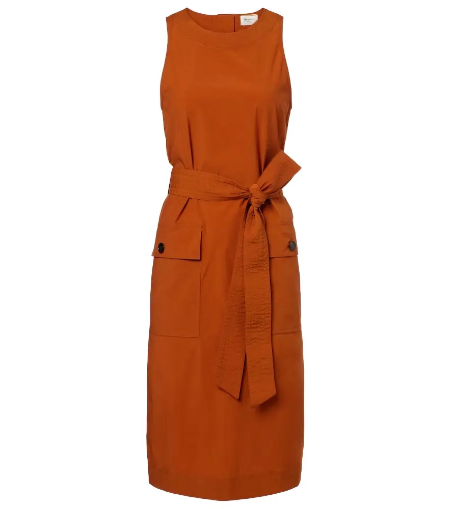 Saint Laurent Belted midi dress