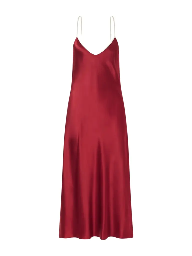 Comme Si Bias Slip Silk-charmeuse Midi Dress