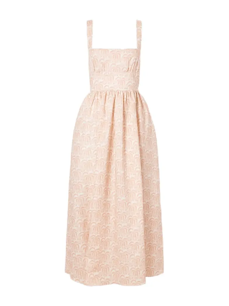 Matteau Crossback Linen-blended Maxi Dress