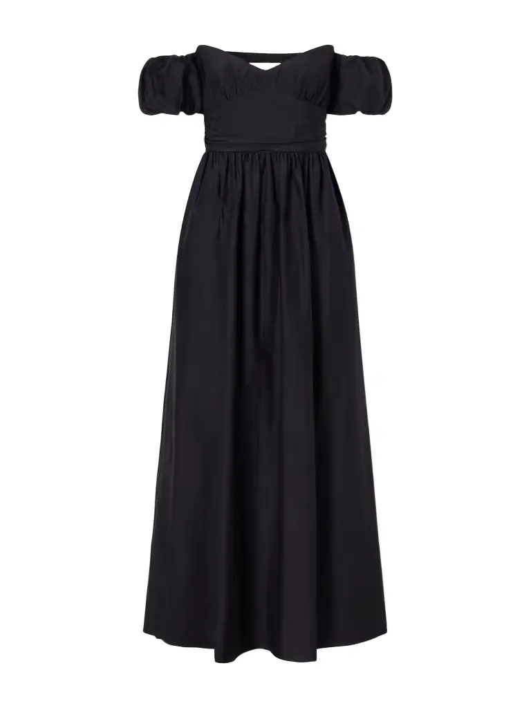 Matteau Organic Cotton-blend Off Shoulder Midi Dress