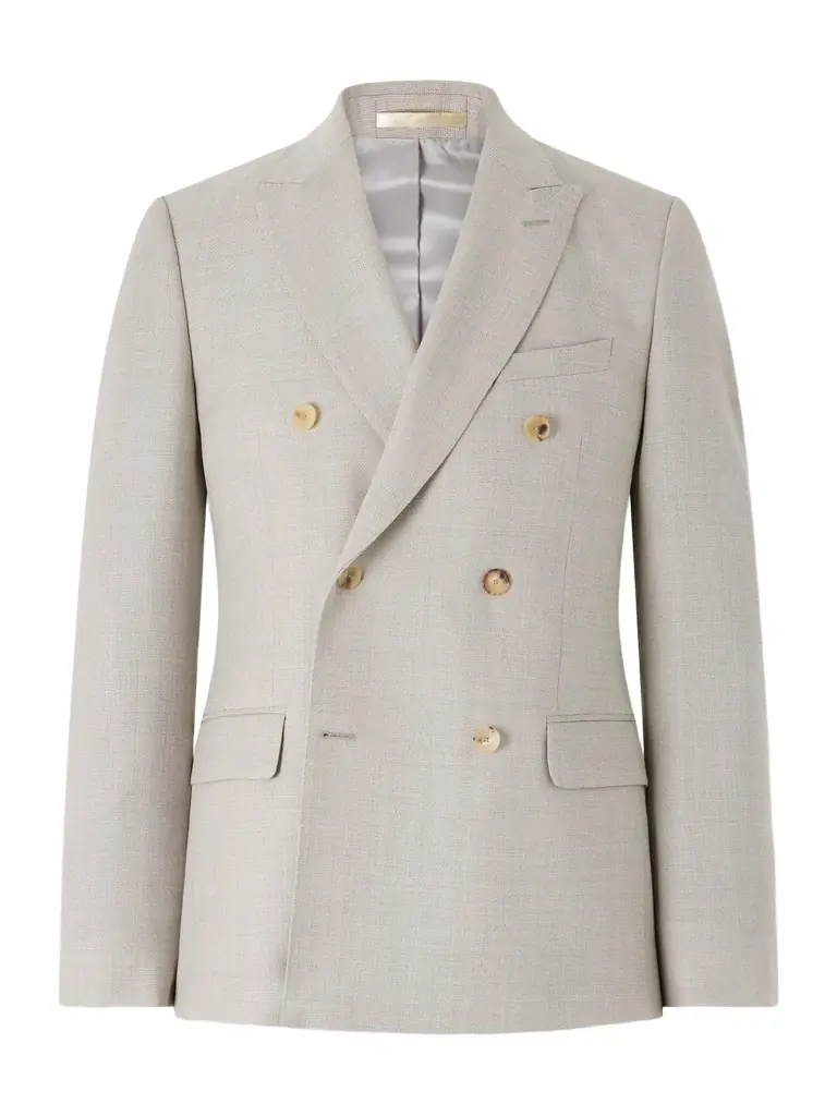 MR P. Wool-hopsack suit jacket - Men