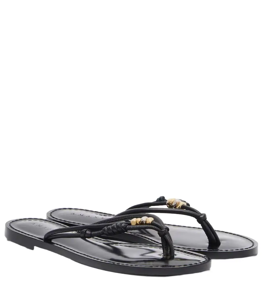 Amanu Kiwayu leather thong sandals