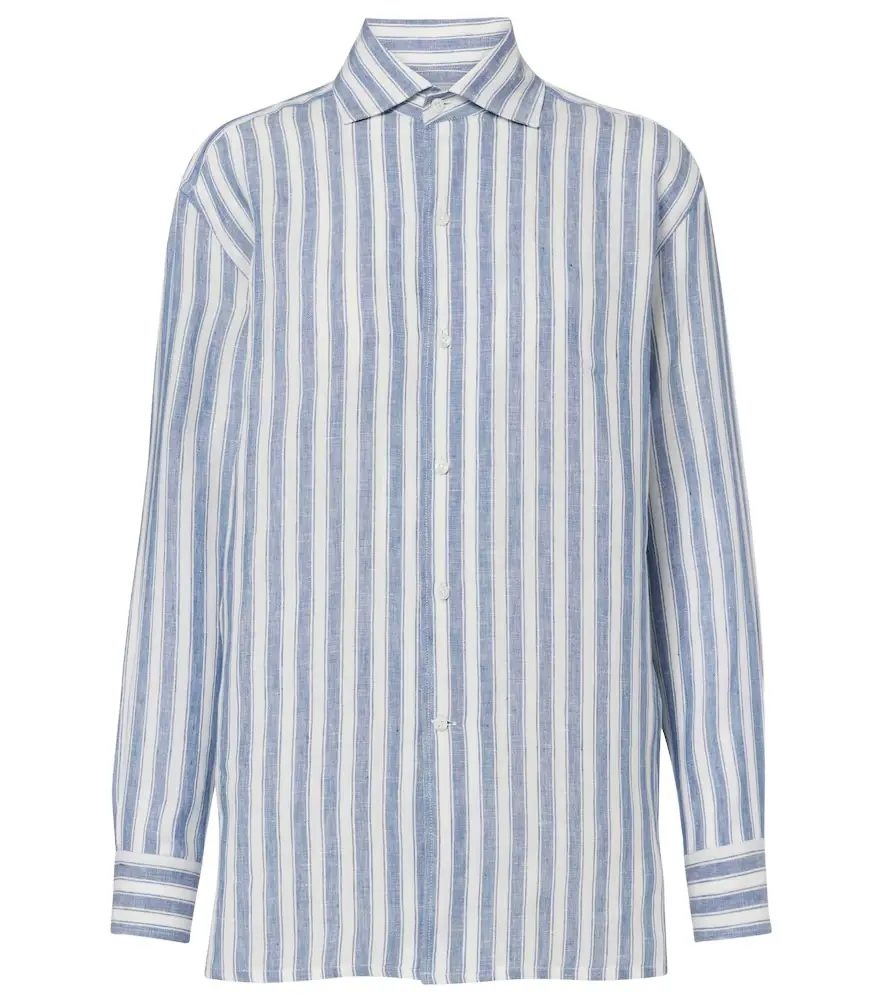 Ralph Lauren Collection Capri striped linen shirt