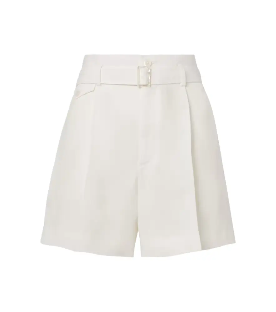 Ralph Lauren Collection Denise belted linen shorts