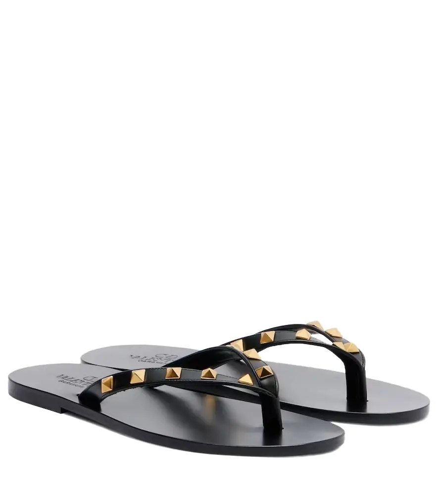 Valentino Garavani Rockstud leather thong sandals