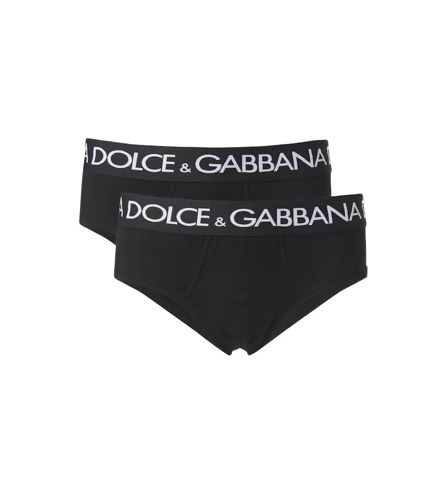 Dolce & Gabbana Set of 2 cotton-blend jersey briefs