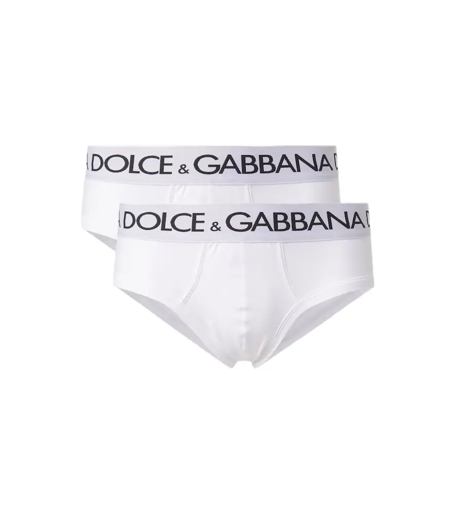 Dolce & Gabbana Set of 2 cotton-blend jersey briefs