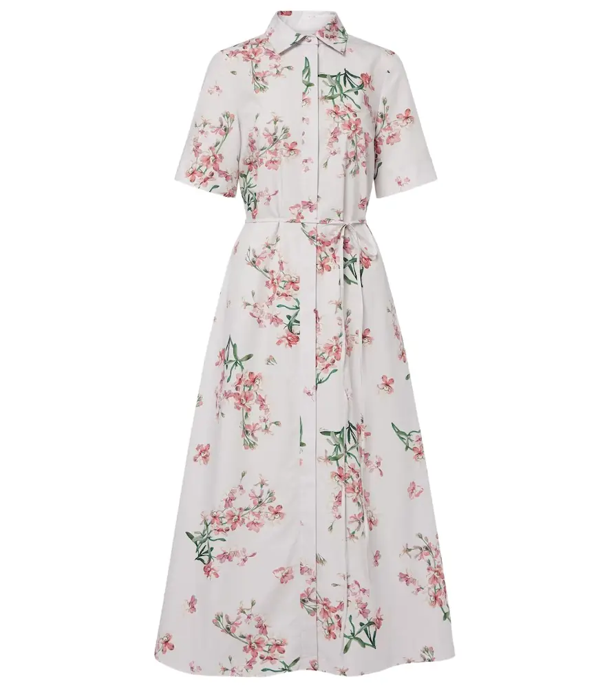Erdem Floral cotton shirt dress