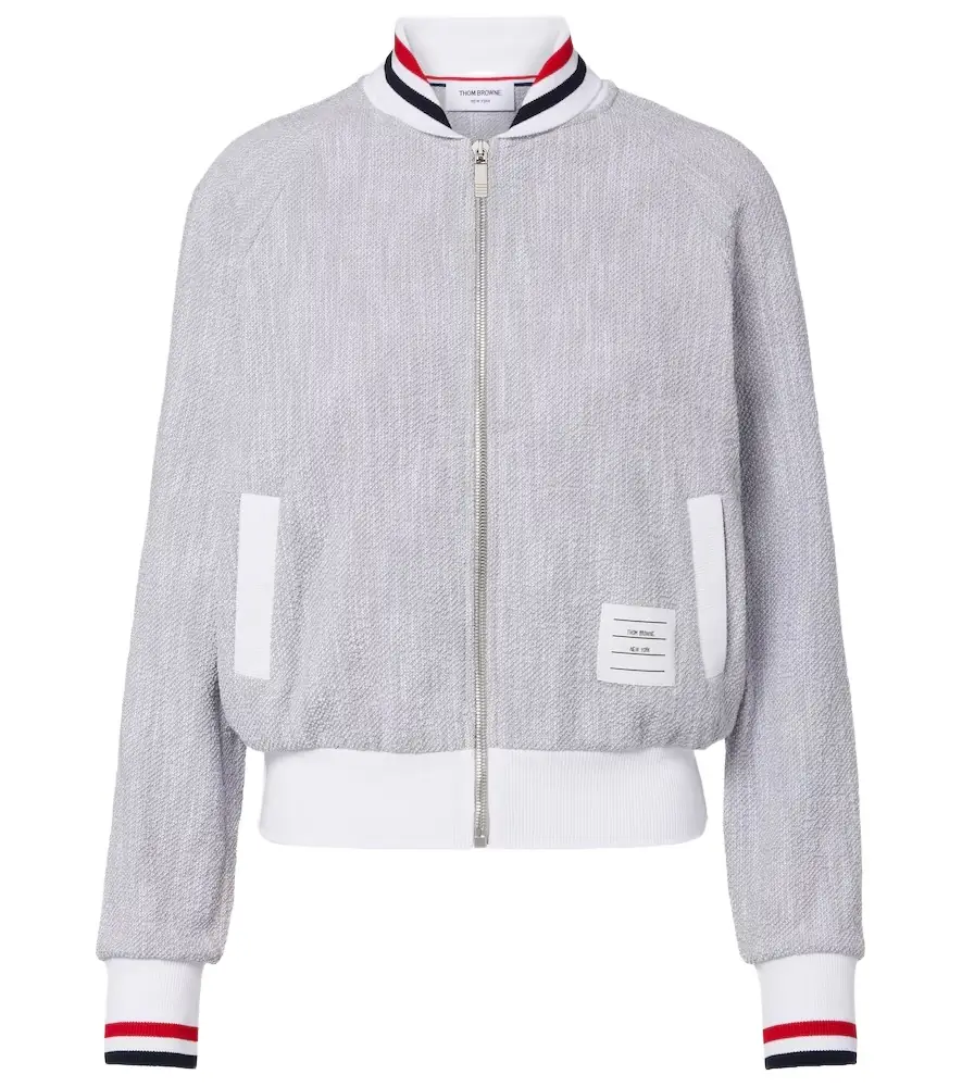 Thom Browne Cotton-blend bomber jacket