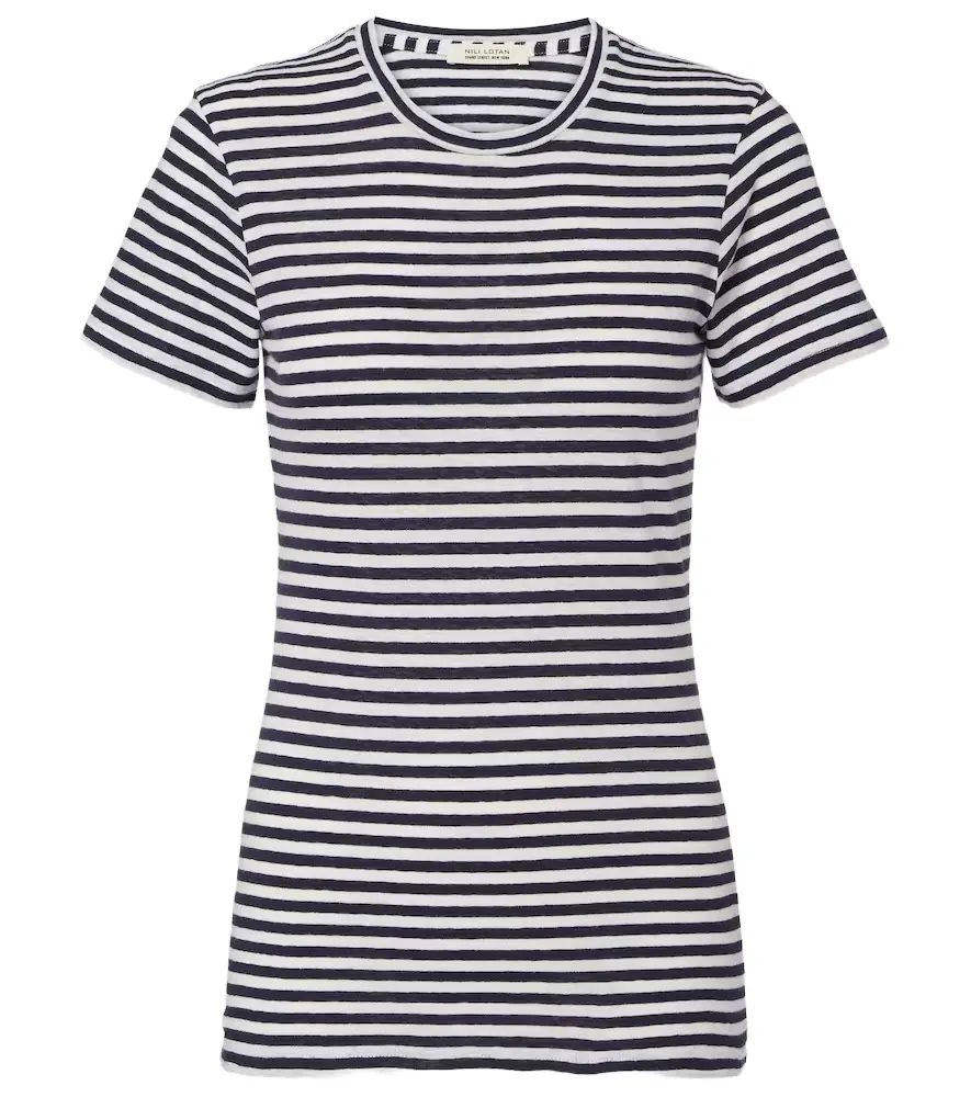 Nili Lotan Lana striped cotton jersey T-shirt