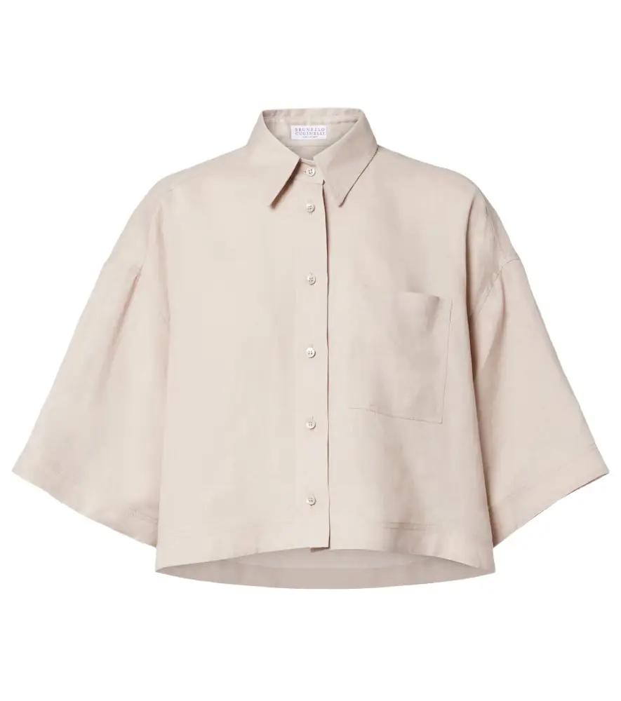 Brunello Cucinelli Oversized linen shirt