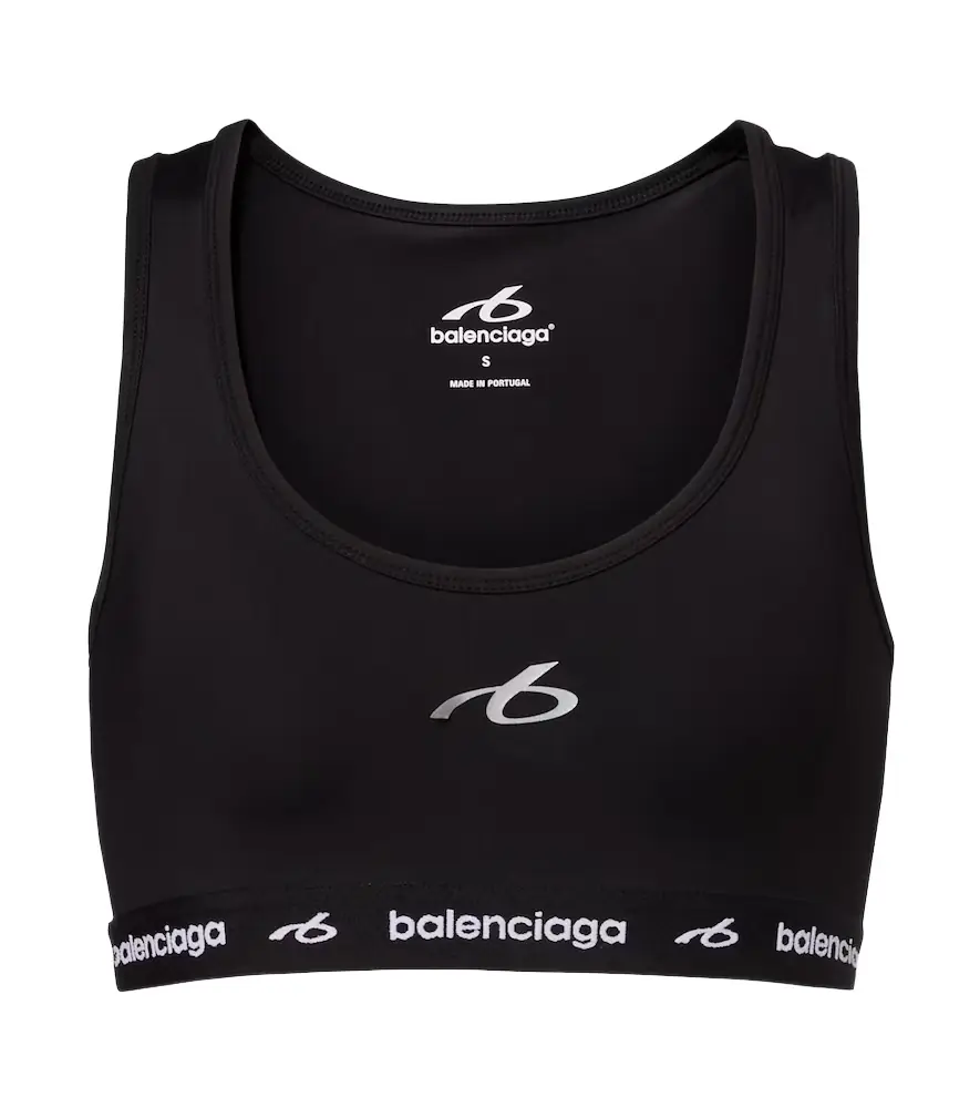 Balenciaga Logo sports bra