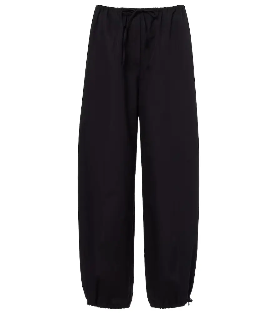 Toteme Cotton poplin wide-leg pants