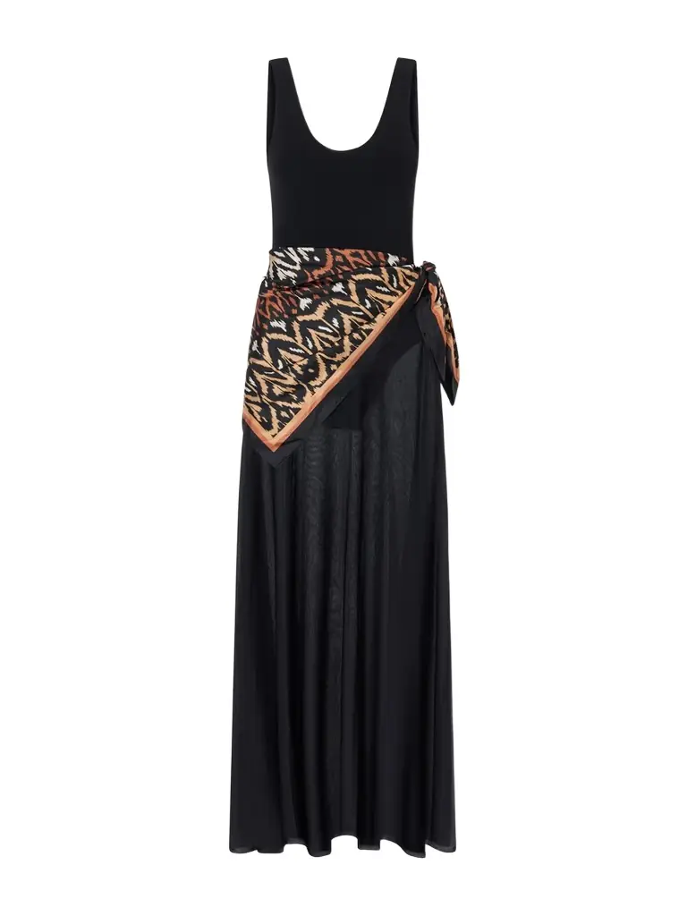 Zimmermann Aster Scarf-detailed Organza Maxi Dress