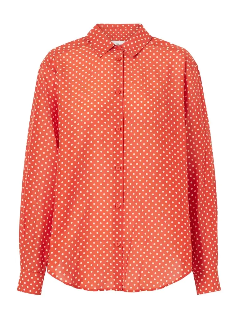 Matteau Polka Dots Organic Cotton Blend Shirt