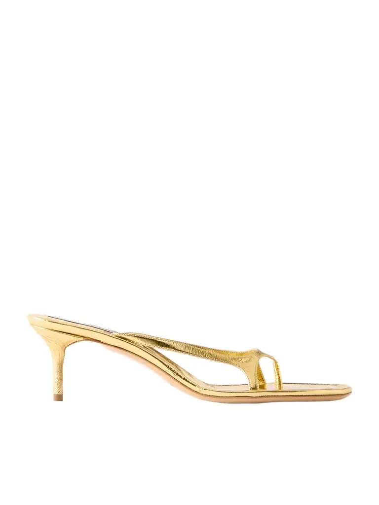 Acne Studios 60 Metallic Patent-leather Sandals