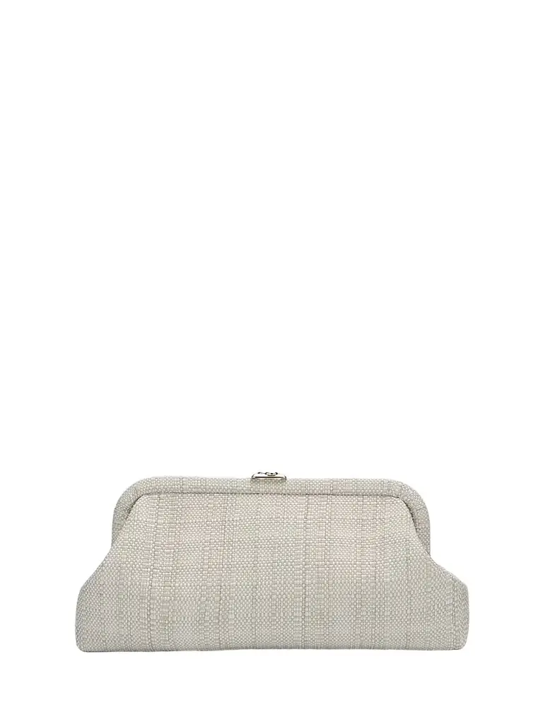 Jimmy Choo Women's Skylar Raffia Clutch - Natural Light Gold