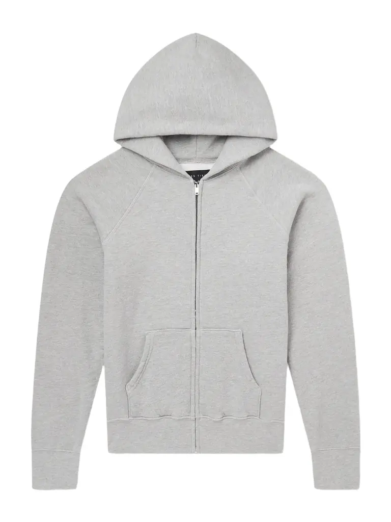 Les Tien Heavyweight Cotton-Jersey Raglan Zip-Up Hoodie - Men