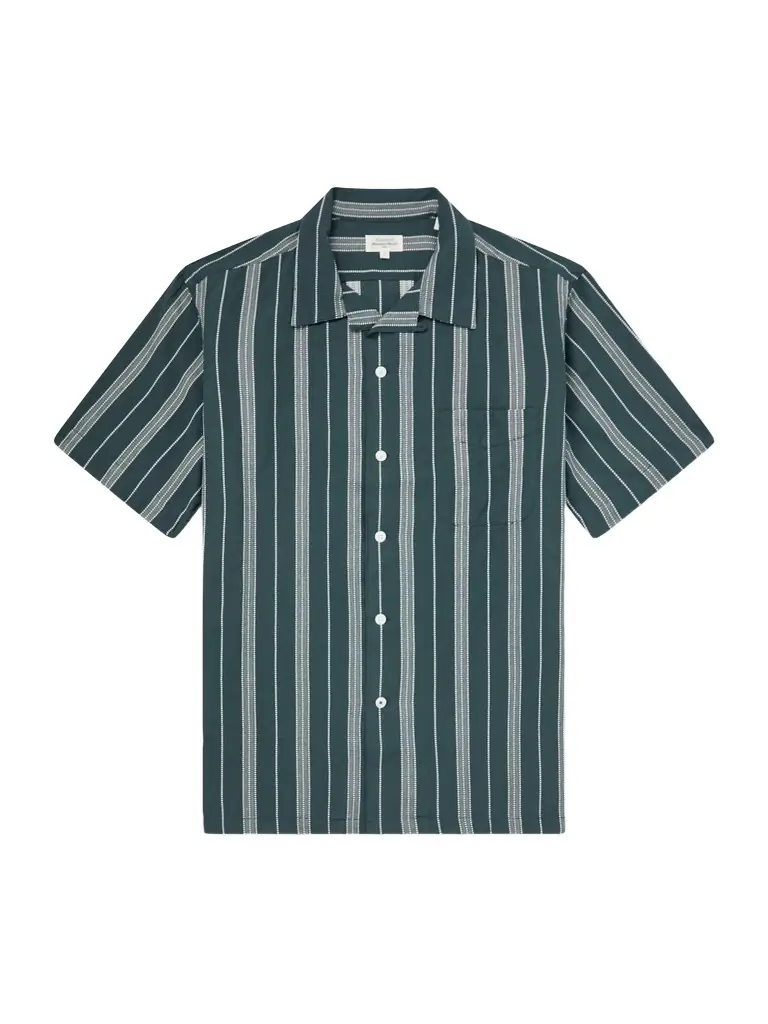 Hartford New Palmito MC Camp-Collar Striped Cotton Shirt - Men