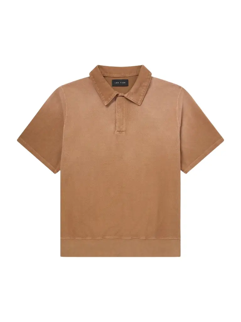 Les Tien Banded Cotton-Piqué Tennis-Polo - Men