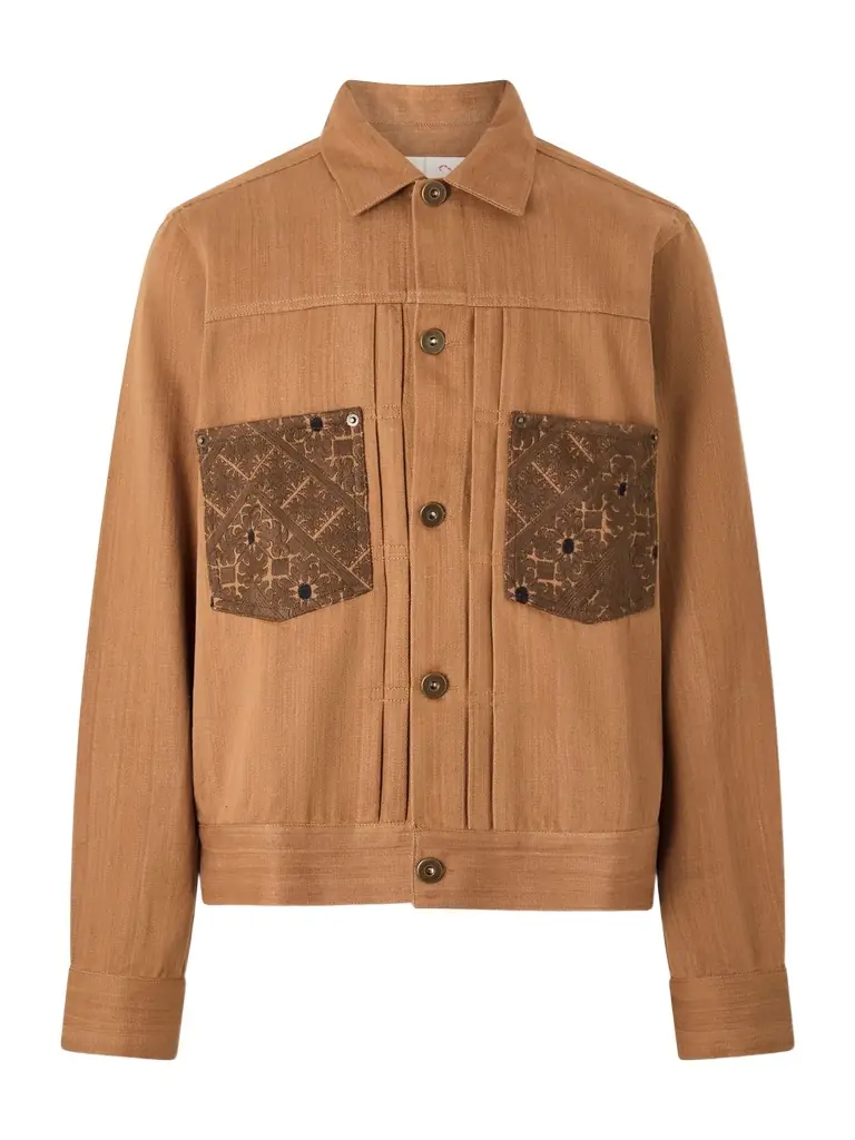 Kardo Marvin Cotton-Jacquard Trucker Jacket - Men