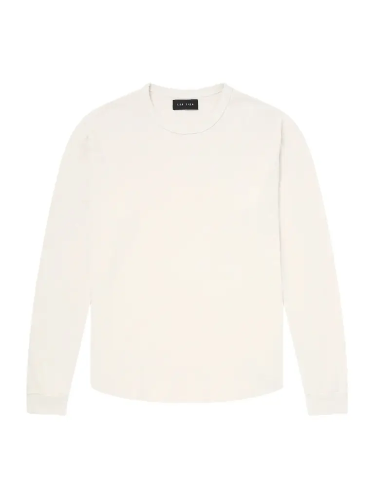 Les Tien Thermal Baseball Cotton-Jersey Hem Tee - Men