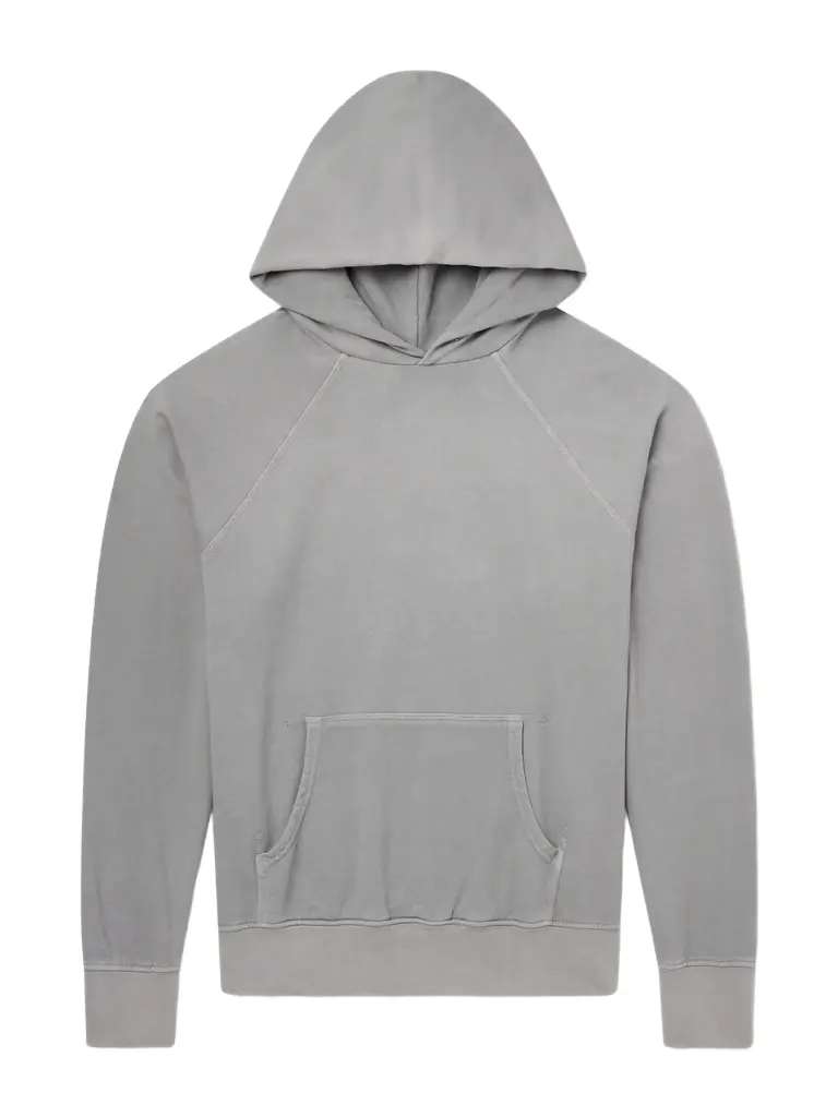 Les Tien French Terry-Cotton Raglan Hoodie - Men