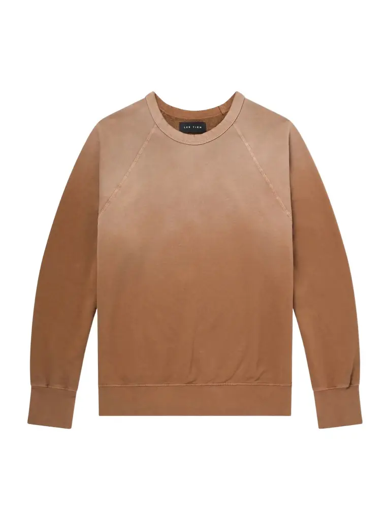 Les Tien Heavyweight Structured-Fleece Cotton-Jersey Raglan Sweatshirt - Men