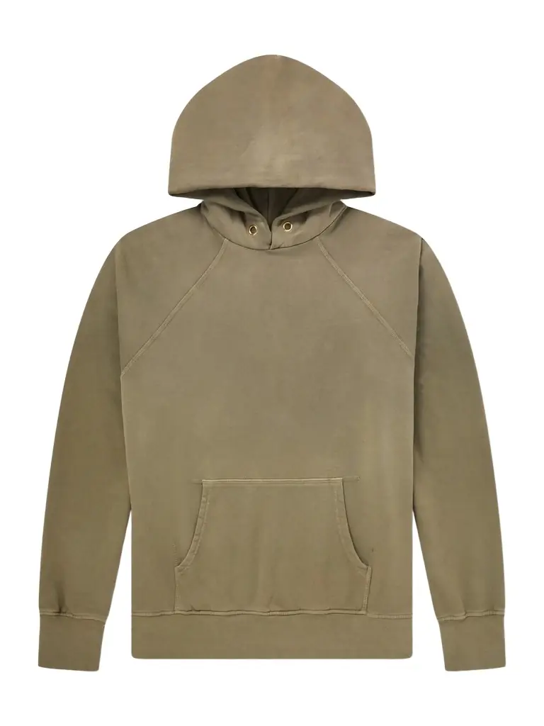 Les Tien French Terry-Cotton Raglan Hoodie - Men