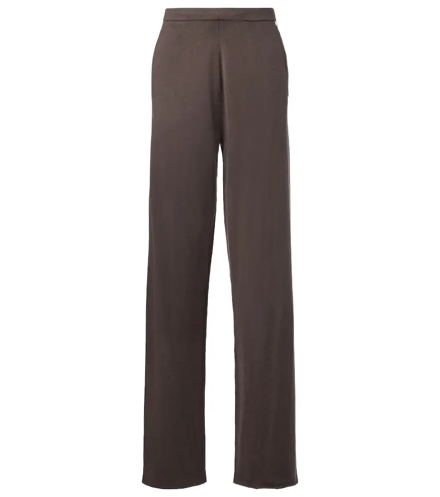 Extreme Cashmere N°353 Relax cotton and cashmere wide-leg pants