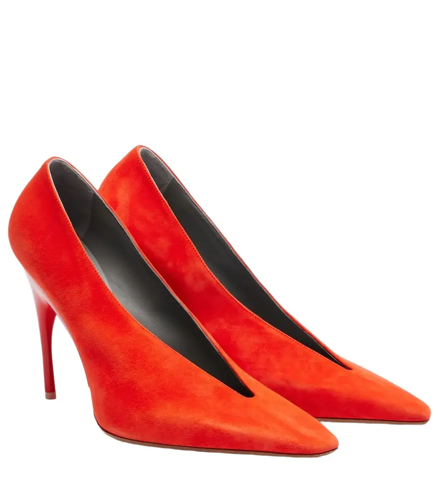 Balenciaga Duchesse suede pumps