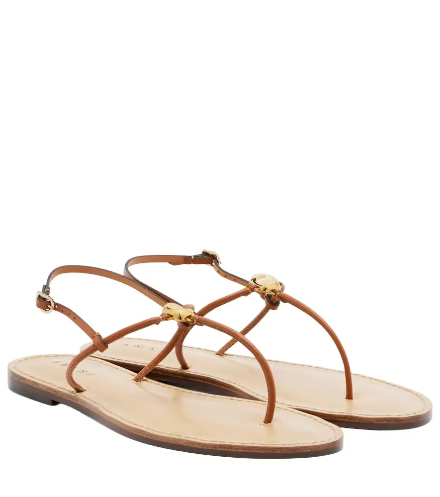 Amanu Naivasha leather thong sandals