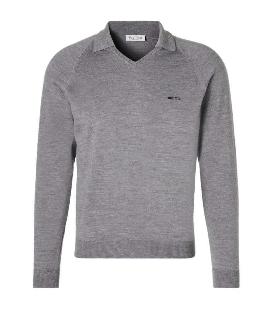 Miu Miu Virgin wool polo sweater