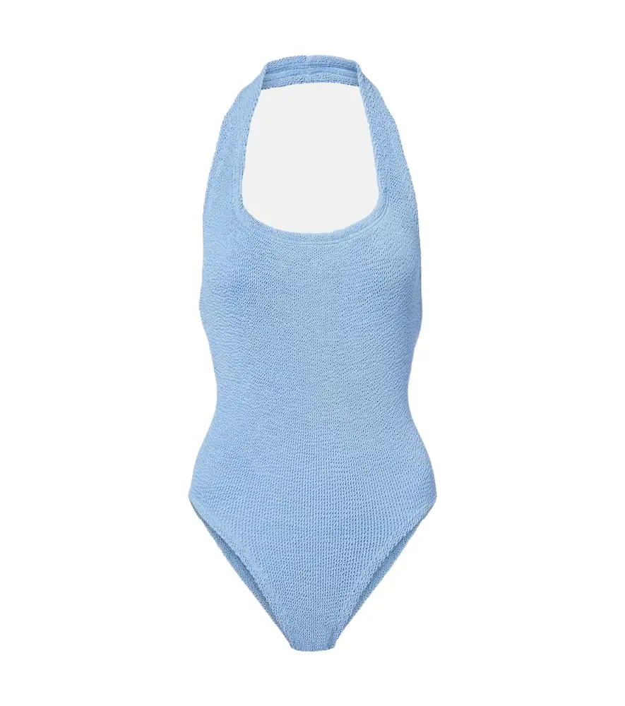 Hunza G Sandy halterneck swimsuit