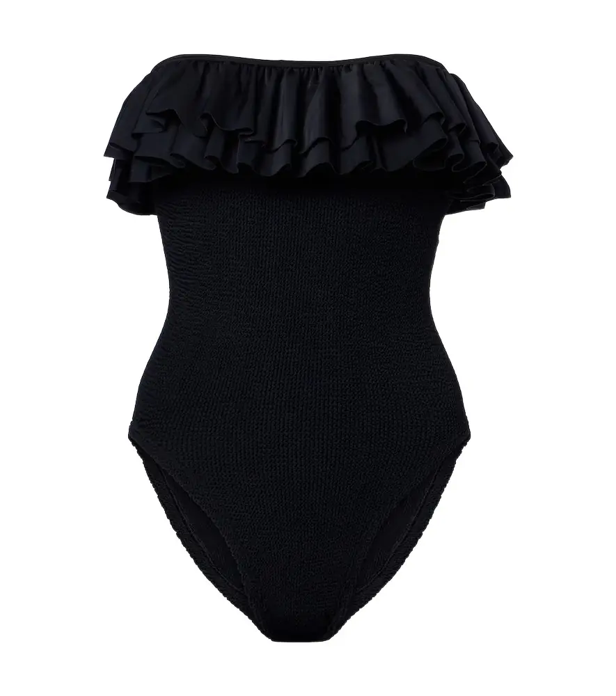 Hunza G Eloise ruffled swimsuit