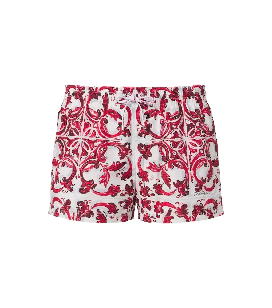 Dolce & Gabbana ajolica swim trunks