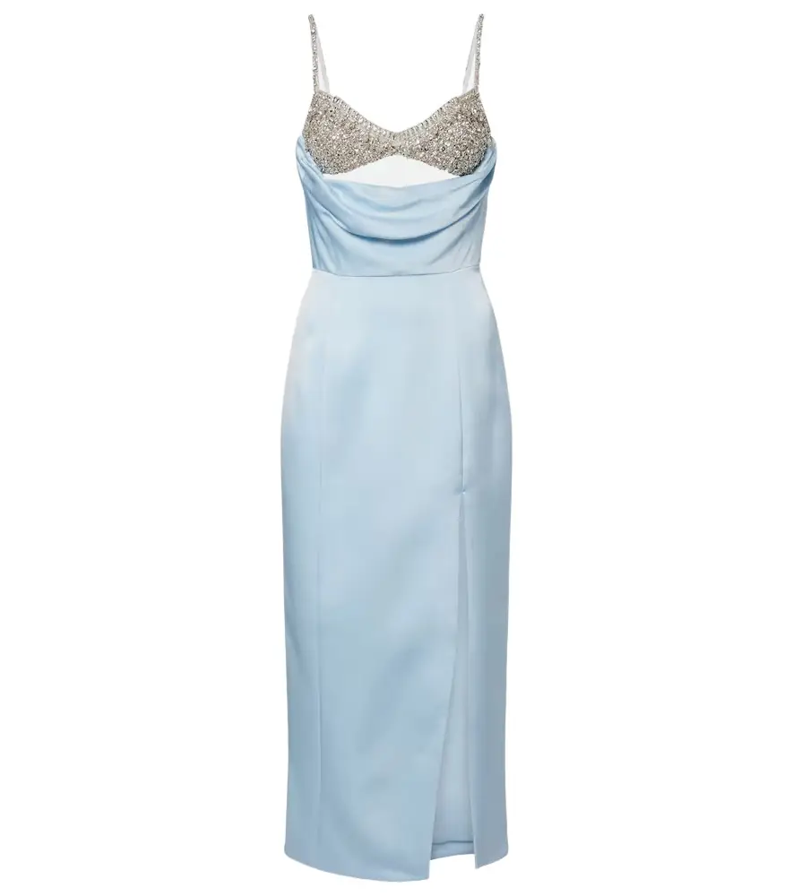 Rachel Gilbert Celestia crêpe satin cocktail dress