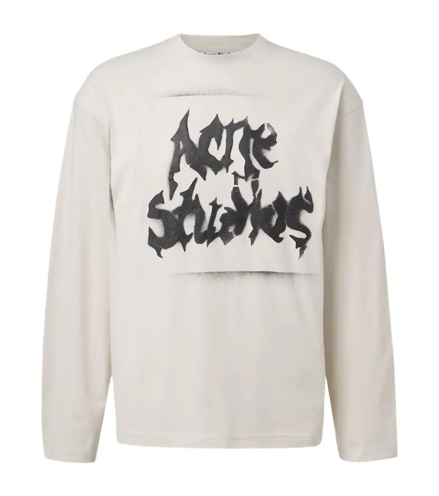 Acne Studios Logo cotton-blend jersey T-shirt