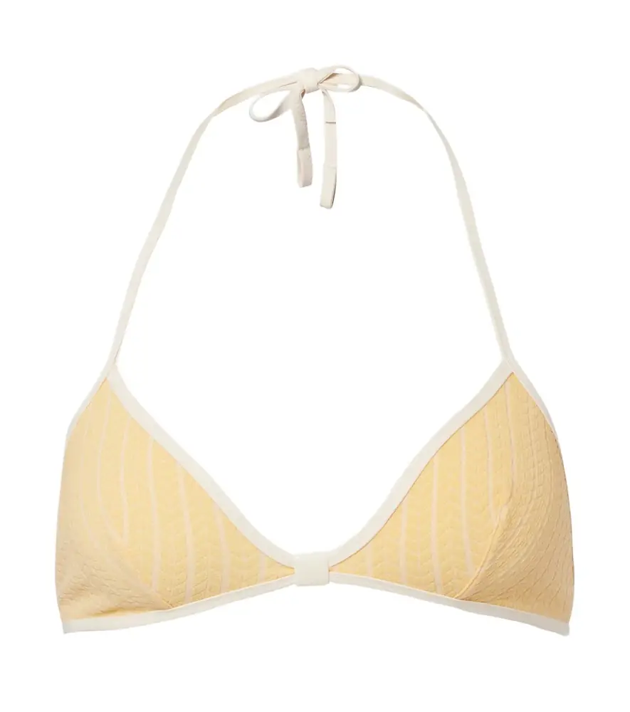 Eres Sunshine striped bikini top