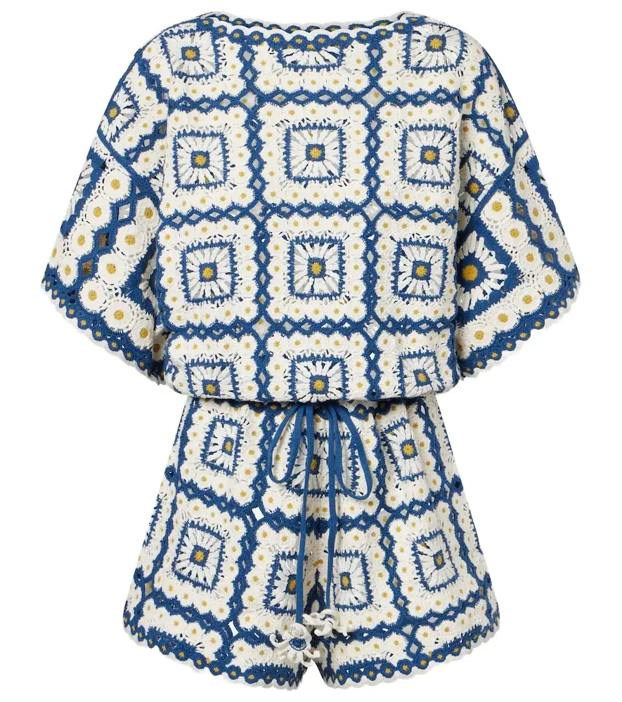 Alemais Alémais Dolly crochet cotton romper