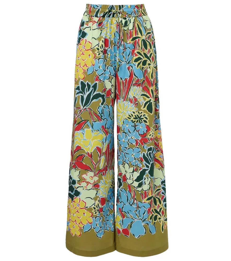 Alemais Alémais Solstice cotton-blend wide-leg pants