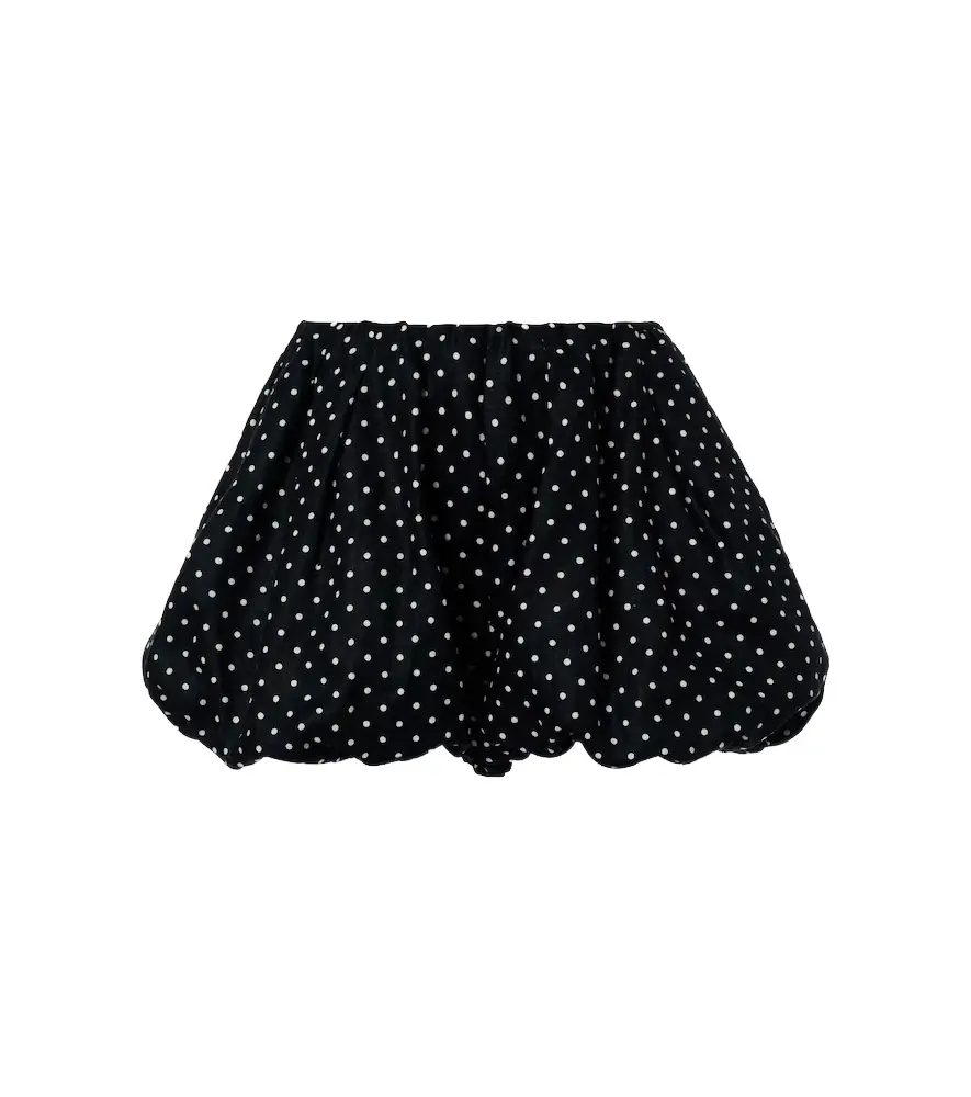 Faithfull Lucia polka-dot linen shorts