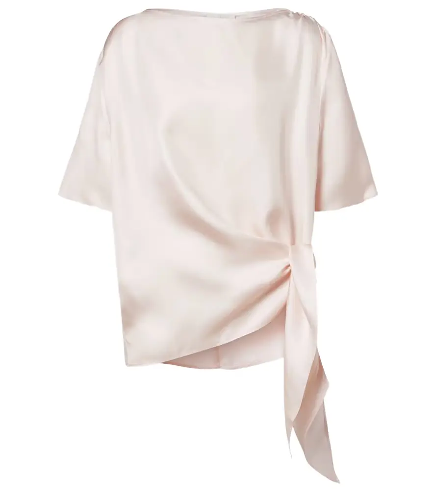 Loulou de Saison Mano silk satin top