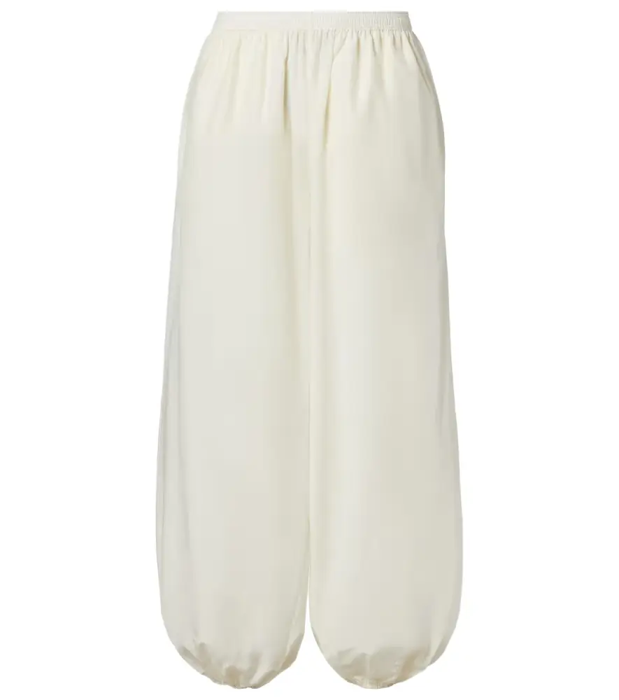 Loulou de Saison Almaya cotton and silk balloon pants