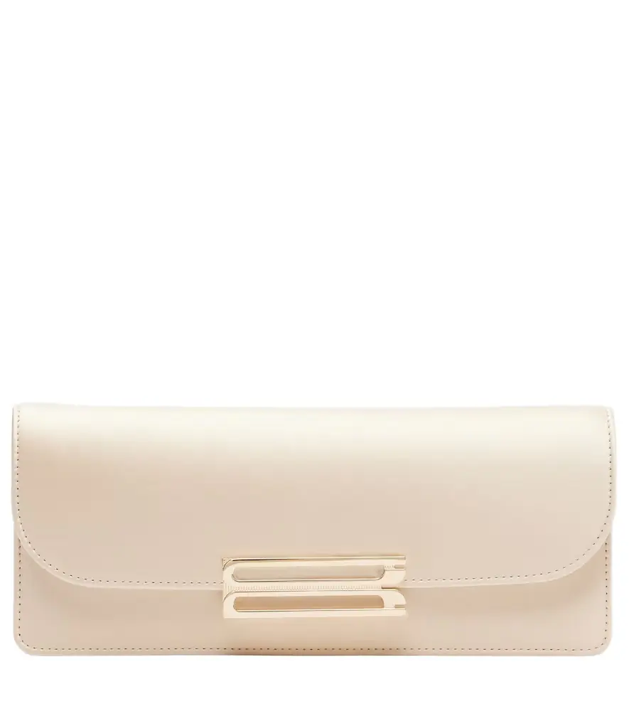 Victoria Beckham Dorian East-West satin clutch